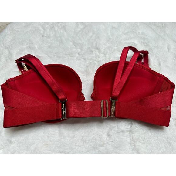 Honey Birdette SAMANTHA❤️ Red & Gold Bra 32D - Picture 3 of 4
